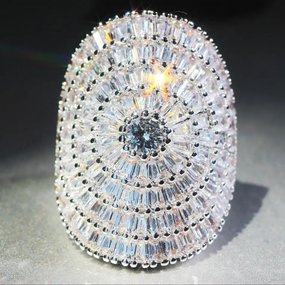 Moissanite Gemstone Ring
